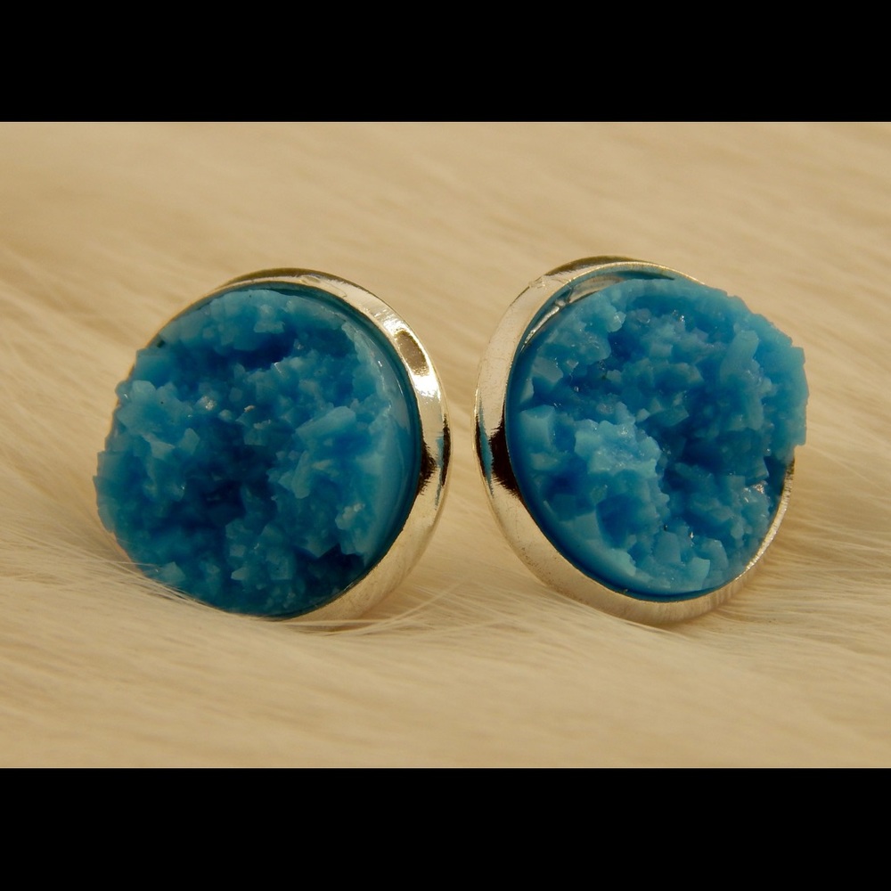 Druzy Stud Earrings
